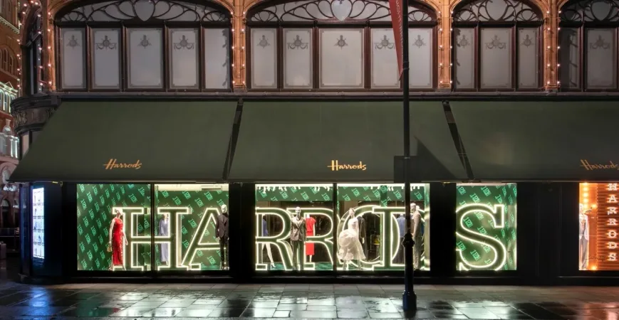 Harrods 175th anniversar window display